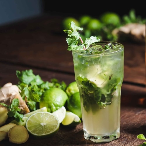 Zázvorové bazalkové Mojito